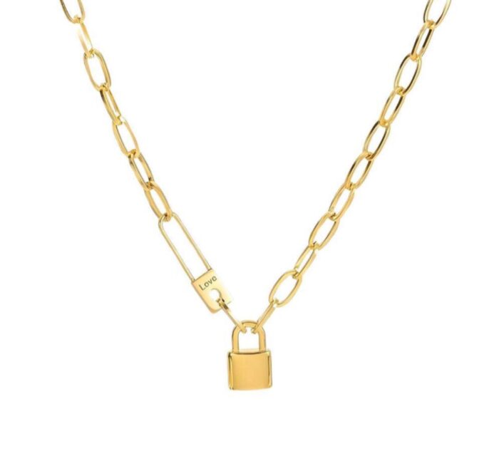Necklace platted 18k gold 001