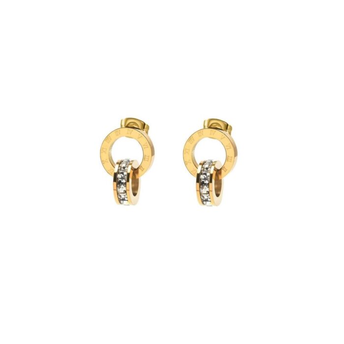 Earring platted 18k gold 013