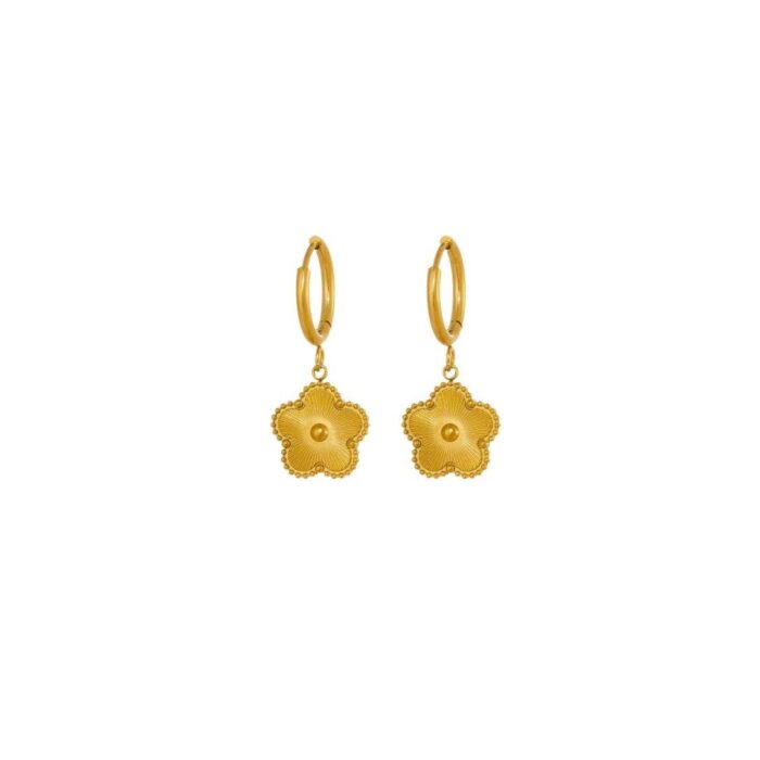 Earring platted 18k gold 010