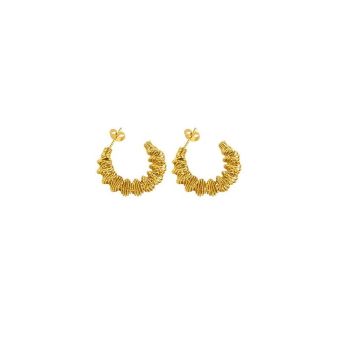 Earring platted 18k gold 007