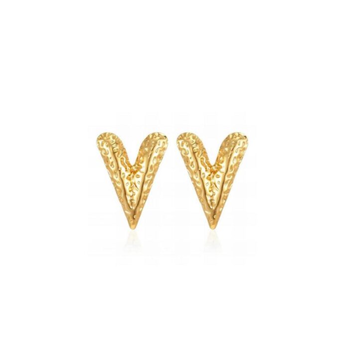 Earring platted 18k gold 016