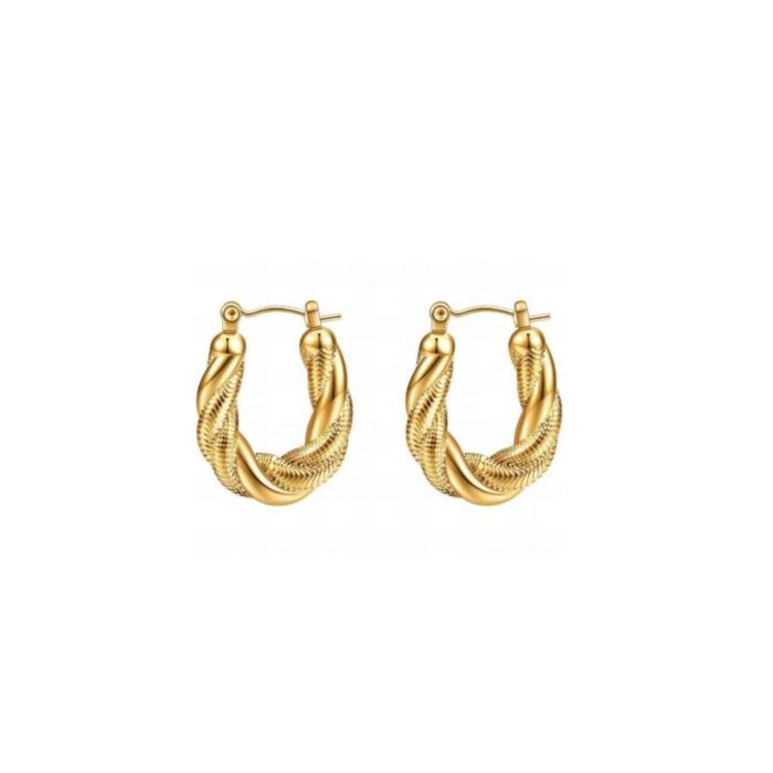 Earring platted 18k gold 017