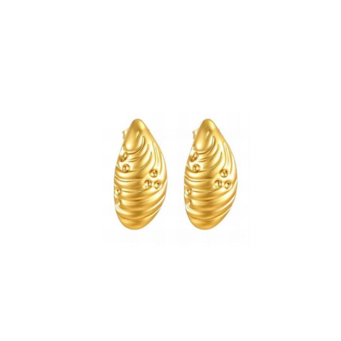 Earring platted 18k gold 008
