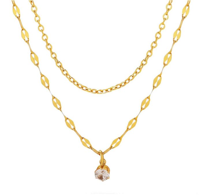 Necklace platted 18k Gold 011