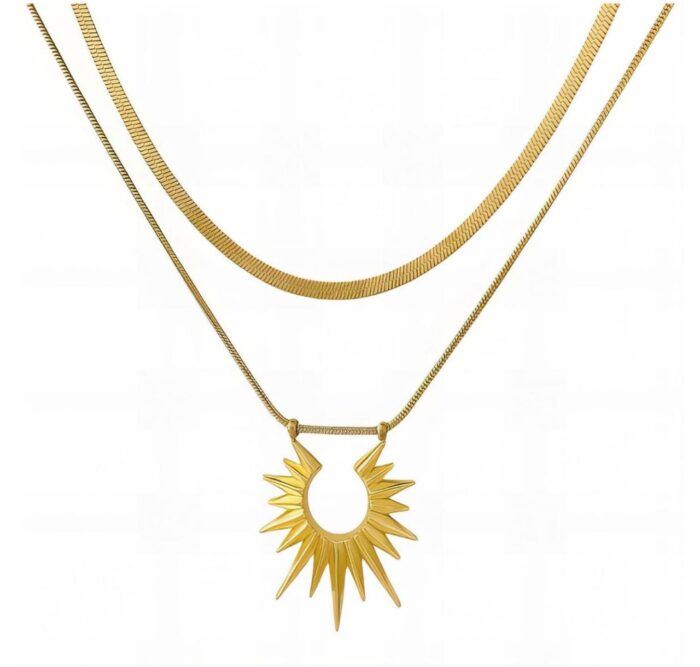 Necklace platted 18k Gold 010