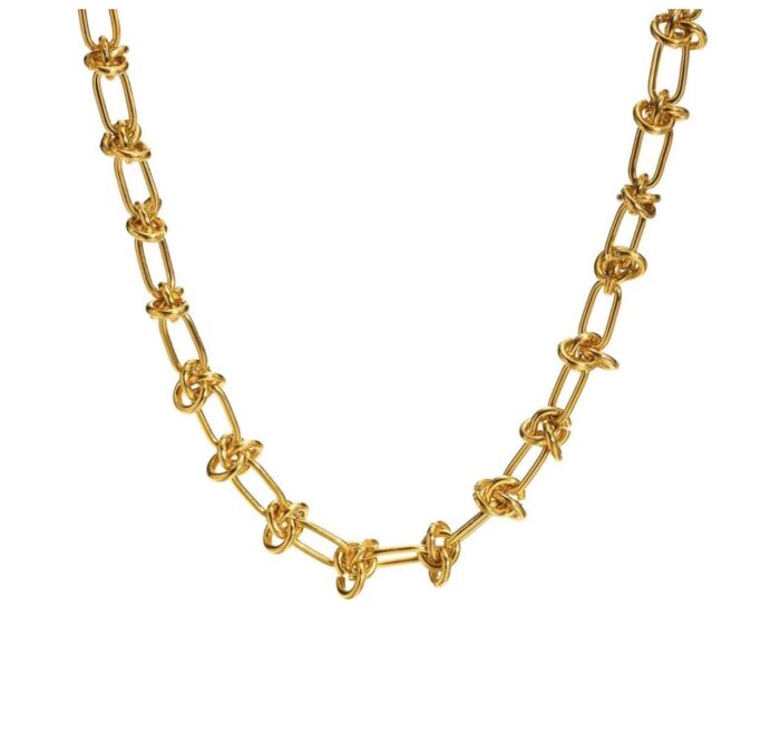 Necklace platted 18k Gold 023