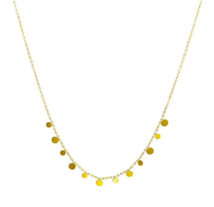 Necklace platted 18k gold 018