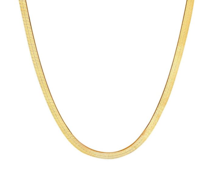 Necklace platted 18k gold 019