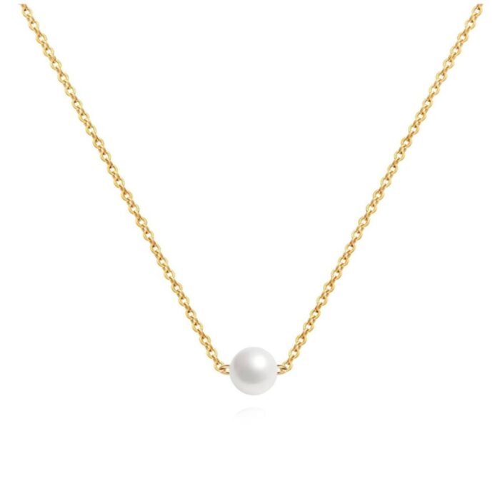 Necklace platted 18k gold 024